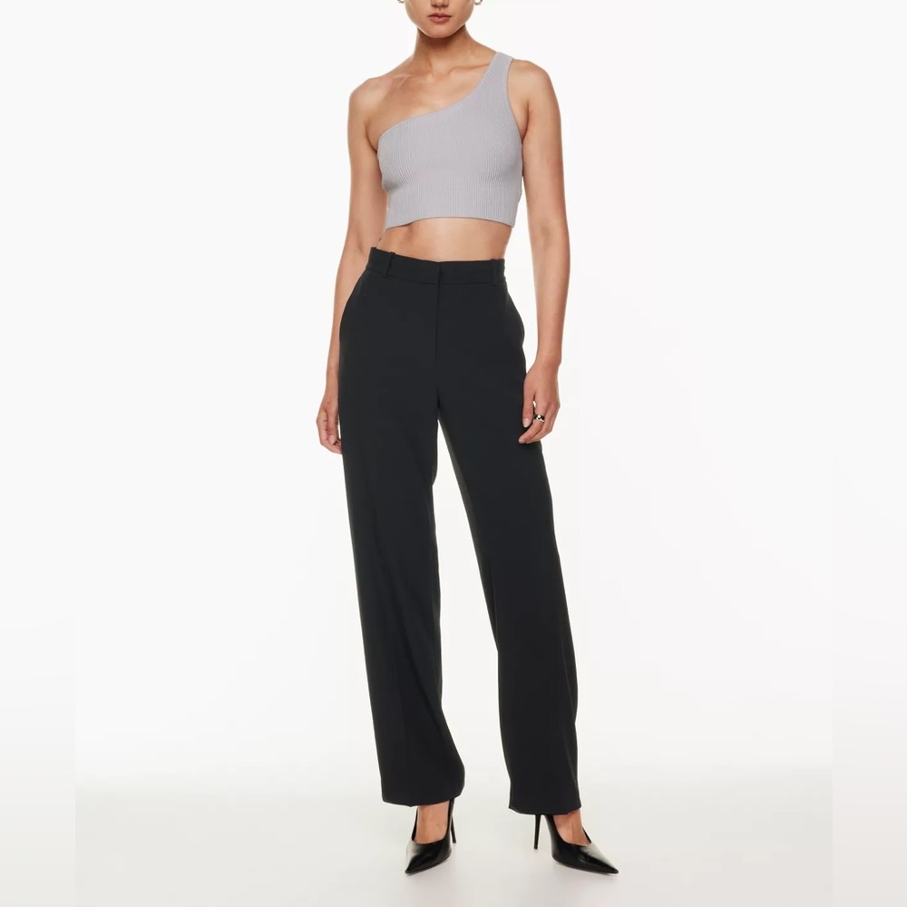 Aritzia Babaton Agency black trousers work pant